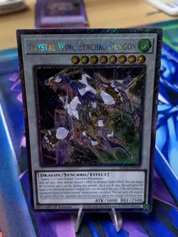 Crystal Wing Synchro Dragon (Platinum Secret Rare) RA02-EN029 25th... - Image 1