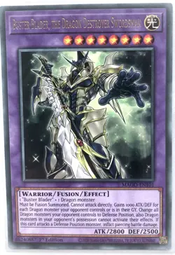 Yu-Gi-Oh! TCG Buster Blader, the Dragon Destroyer Swordsman MAGO-EN101 1st Ed NM - Image 1