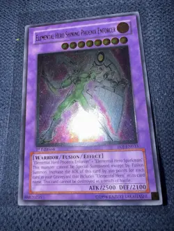 Elemental Hero Shining Phoenix Enforcer EOJ-EN033 1st Ed Ultimate Rare Yugioh - Image 1