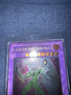 Elemental Hero Shining Phoenix Enforcer EOJ-EN033 1st Ed Ultimate Rare Yugioh - Image 3
