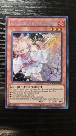 Ash Blossom & Joyous Spring MACR-EN036 Maximum Crisis Unlimited Secret Rare LP - Image 1