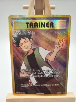 Brock's Grit - 107/108 - Full Art Rare Holo Evolutions - Pokemon Card - NM - Image 1