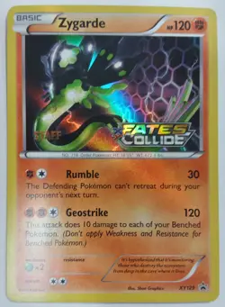Pokemon Fates Collide ZYGARDE Prerelease Staff Promo NM Free Shipping! XY129 - Image 1