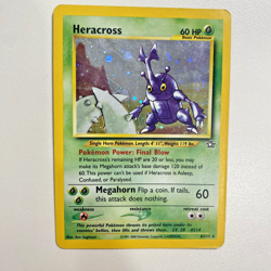 Heracross 6/111 Neo Genesis Holo MP - Moderately Played Pokemon Card - Image 1