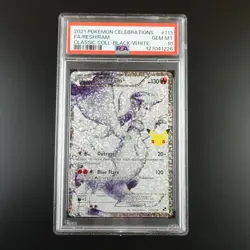 PSA 10 Reshiram 113 Pokemon Celebrations Classic Collection Holo Graded Card - Image 1
