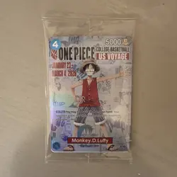 Namco One Piece CCG Monkey D. Luffy P-055 Promo Holo Character Card English - Image 1