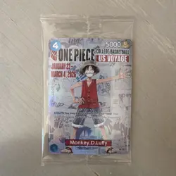 Namco One Piece CCG Monkey D. Luffy P-055 Promo Holo Character Card English - Image 1