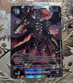 Digimon Card Game Beelzemon (X Antibody) BT12-085 SR Super Rare Across Time - Image 1