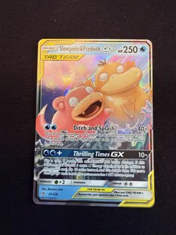 Pokemon TCG Slowpoke Psyduck GX Holo Card 35/236 Sm-Unified Minds - Image 1