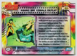 Round One Equals Defeat #26 Topps The First Movie Trading Cards Pokemon LP - Image 2