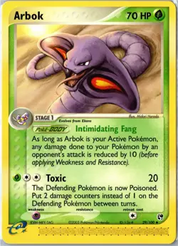 Pokemon Card - Arbok 29/100 Sandstorm Uncommon Moderately Played - Image 1