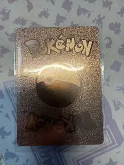 Deoxys VMAX Metal Gold Foil Pokemon Card Fan Art Display Card HP330 - Image 2