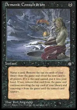 MTG English Demonic Consultation NM Normal Ice Age - Image 1