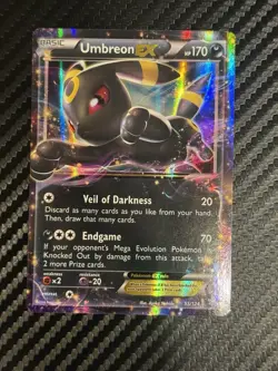 Pokemon Umbreon EX TCG Ultra Rare Holo Card 55/124 Fates Collide - Image 1