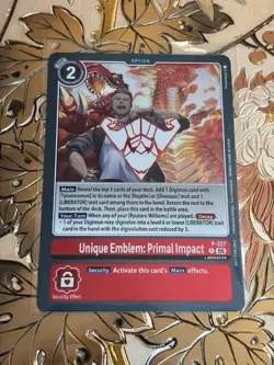 Digimon Card Game Unique Emblem: Primal Impact Promo Digimon Promotion P-227 - Image 1