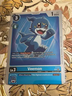 Digimon Card Game Veemon - P-117 (Reprint) Promo Advanced Generation - Image 1