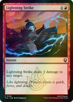 MTG Lightning Strike Foil ** Avatar: The Last Airbender ** English - Image 1
