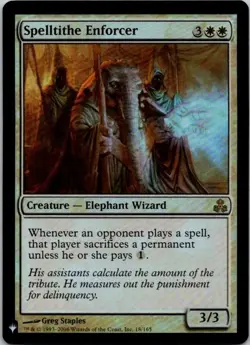 MTG Magic The Gathering Spelltithe Enforcer Foil Played See Scan A - Image 1