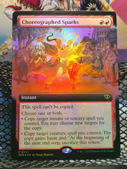 Choreographed Sparks - Foil - Extended Art - Secrets of Strixhaven - NM- 331 - Image 1