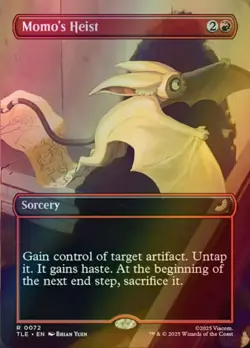 MTG Momo's Heist Borderless Foil ** Avatar: The Last Airbender Eternal ** En - Image 1