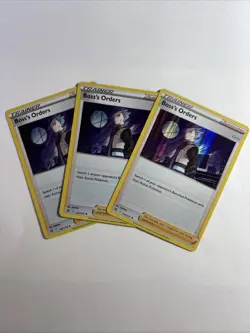 X3 Playset Boss's Orders (Cyrus) - (Cosmos Holo) 132/172 - Pokemon TCG - Image 1