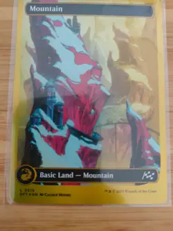 MTG Mountain (First Place Foil) 0515 Aetherdrift M/NM Free UK P&P - Image 1