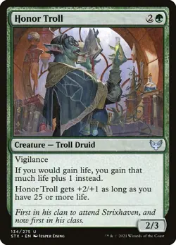 (x4) Honor Troll 134/275 Play Set Uncommon Commander 2021 MTG Near Mint - Image 1