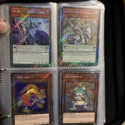YU GI OH BINDER ALL PLATINUM SECRET RARE CARDS (70) NM CONDITION - Image 1