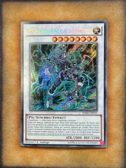 Yugioh PSY-Framelord Omega HSRD-EN035 Secret Rare 1st Ed GERMAN NM - Image 1