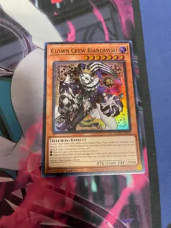 YUGIOH - CLOWN CREW BIANCAVISO - SUPER RARE - 1ST ED - NM - BLZD - Image 1