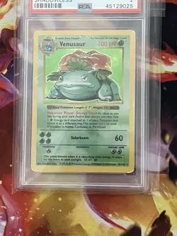 1999 Pokemon Game #15 Venusaur Holo Shadowless PSA 2 GOOD - Image 2