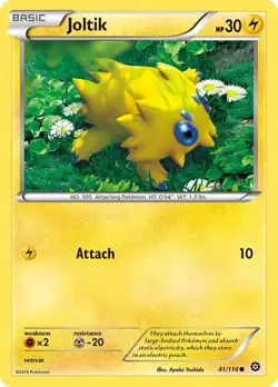 Joltik 41/114 XY - Steam Siege Regular LP-Lightly Played Pokemon TCG - Image 1