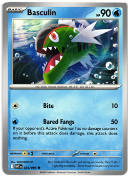 Basculin 24/86 - Common - Pokemon TCG White Flare - Image 1