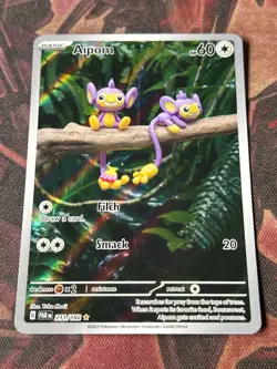 Pokemon Aipom 211/182 Pokemon Scarlet Violet: Paradox Rift Illustration Rare - Image 1