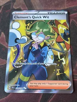 Clemont's Quick Wit 229/191 - Pokemon TCG SV08 Surging Sparks - Ultra Rare NM - Image 1
