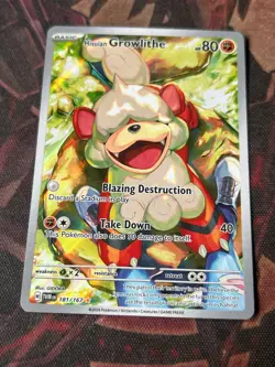 Pokemon - Hisuian Growlithe 181/167 - Full Art - Twilight Masquerade - Image 1
