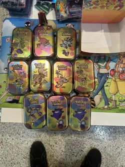 Pokemon 151 Mini Tin Display Factory Sealed Tins Unsealed Display READ 2X Gengar - Image 2