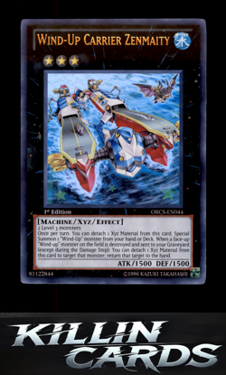 1st Edition Wind-Up Carrier Zenmaity ORCS-EN044 Ultra Rare Order of Chaos YuGiOh - Image 1