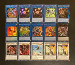 Yugioh! Tournament Ready Dragon Link Deck (Rokket, Red-Eyes, Chaos) - Near Mint - Image 1