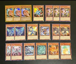 Yugioh! Tournament Ready Dragon Link Deck (Rokket, Red-Eyes, Chaos) - Near Mint - Image 2