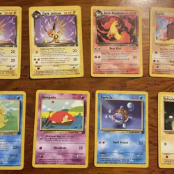 Vintage Team Rocket Pokemon Card Set 10 Card Lot Regular Non Holo - Image 5