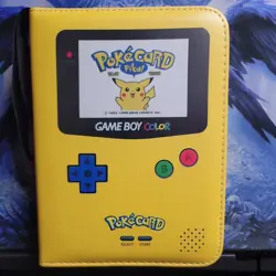 Pokemon Pokecard Pika! Binder for Card Collecting 45 black sleeves included. - Image 1
