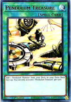 Pendulum Treasure MP22-EN165 Yu-Gi-Oh! Card Near Mint 1st Edition - Image 1