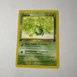 Oddish 63/82 - Team Rocket - 1st Edition - NM Pokemon TCG Card - Image 1