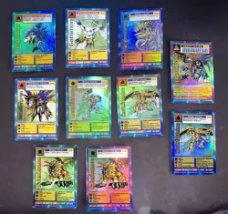 Lot of 10 Vintage Bandai Digimon TCG Holo/Foil Cards Mostly LP to MP - Image 1