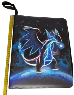 Charizard Zipper Binder for Pokemon Cards w/ 3 Side-Load Toploader Binder Pages - Image 1