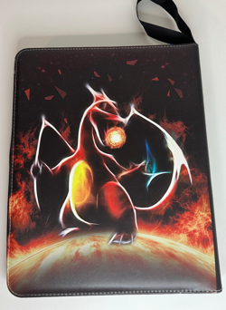 Charizard Zipper Binder for Pokemon Cards w/ 3 Side-Load Toploader Binder Pages - Image 2