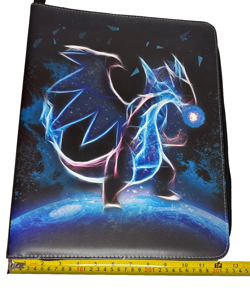Charizard Zipper Binder for Pokemon Cards w/ 3 Side-Load Toploader Binder Pages - Image 3