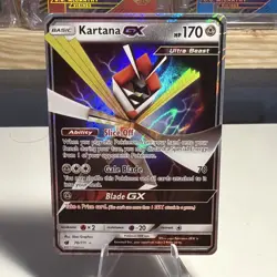 Kartana GX 70/111 Sm-Crimson Invasion Ultra Rare Holo Ultra Beast Pokemon Card - Image 1