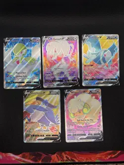 Pokemon Full Art Holo 5-Card Lot Honchcrow V, Gardevoir V, H Zoroark V Eng - Image 1
